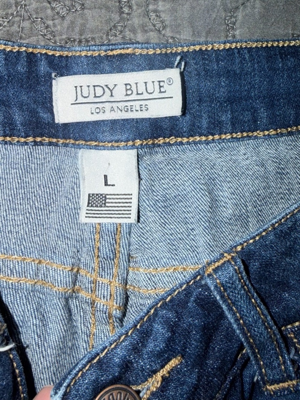 Judy Blue Women's Distressed Denim Shorts - Blue - Picture 2 of 4